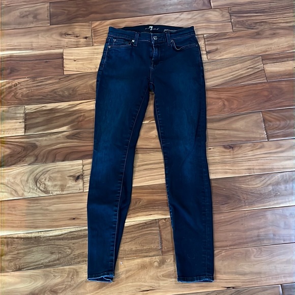 7 For All Mankind Denim - Gwenevere High-Waist Ankle Skinny Jeans, size 26